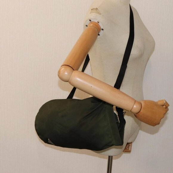 PRADA Shoulder Bag Nylon Khaki Auth - Picture 15 of 16